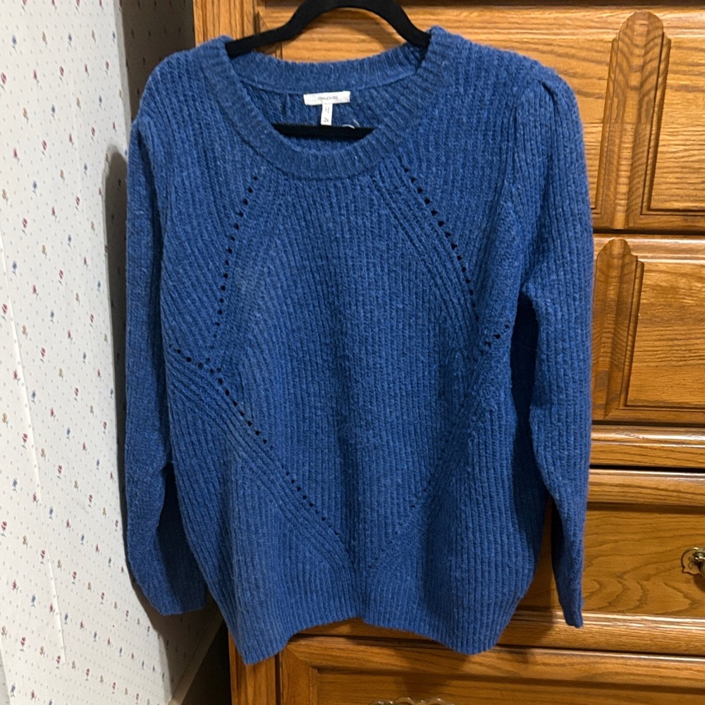 Maurices Blue Crew Neck Sweater